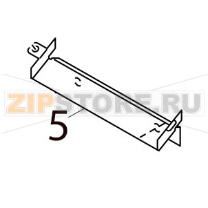 Paper guide B Toshiba TEC B-SX4T-GS10/20-QQ-US Paper guide B Toshiba TEC B-SX4T-GS10/20-QQ-USЗапчасть на деталировке под номером: 5