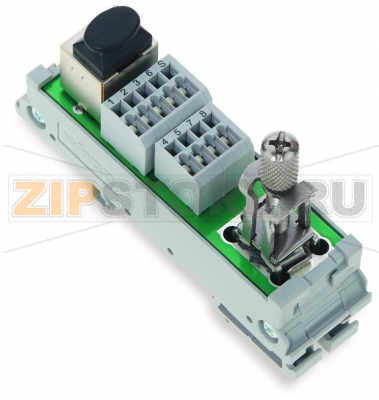 Интерфейсный модуль; RJ-45; Клеммы для печатных плат, двухрядные; Кат. 5; в монтажном держателе; с экранированным соединением; с зажимной скобой для экрана Wago 289-175/790-108 