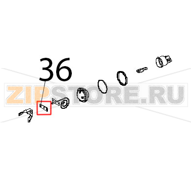Guarnizione sonda di temperatura C.T. Unox XBC 404 Guarnizione sonda di temperatura C.T. Unox XBC 404Запчасть на деталировке под номером: 36