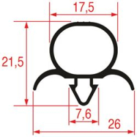 GUARNIZIONE AD INCASTRO 1965x945 mm