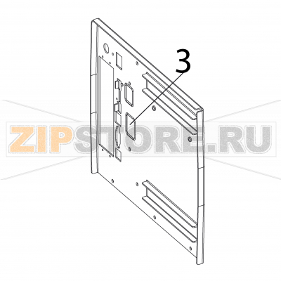 Rear plate assembly Intermec PX4i Rear plate assembly Intermec PX4iЗапчасть на деталировке под номером: 3Название запчасти на английском языке: Rear plate assembly Intermec PX4i.