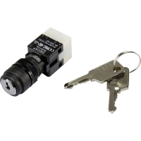 Переключатель ключевой 250 В/AC, 5 А, 1 x выкл/вкл, 1x90°, 1 шт DECA ADA16K6-AR0-CA