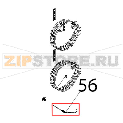 Sonda al cuore stampata L=2000 Unox XBC 604P Sonda al cuore stampata L=2000 Unox XBC 604PЗапчасть на деталировке под номером: 56