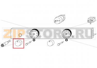 Knob Garbin 44 PX UMI  Knob Garbin 44 PX UMIЗапчасть на сборочном чертеже под номером: MANOPOLA