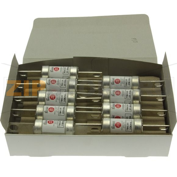 Предохранитель, 35 A, AC 660 В, DC 460 В, 80 кА, BS88, 27x129 мм, gL/gG, BS Eaton 35A 660V AC/4 