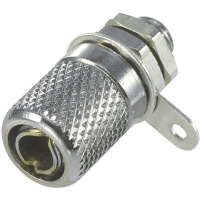Гнездо лабораторное, Ø контакта: 4 мм, серебристое, 1 шт TRU Components TC-R1-05
