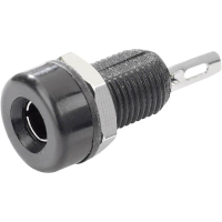 Гнездо лабораторное, Ø контакта: 4 мм, черное, 1 шт TRU Components TC-R1-16A