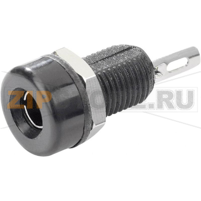 Гнездо лабораторное, Ø контакта: 4 мм, черное, 1 шт TRU Components TC-R1-16A 