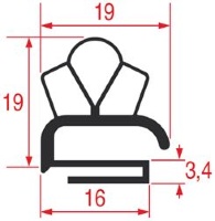УПЛОТНИТЕЛЬ ПОД ПАНЕЛЬ 2013 - 2300 ММ
