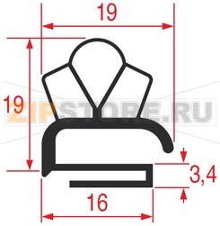 УПЛОТНИТЕЛЬ ПОД ПАНЕЛЬ 2013 - 2300 ММ 