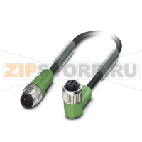 Кабель для датчика / исполнительного элемента Phoenix Contact SAC-4P-M12MS/ 7,0-PUR/M12FR