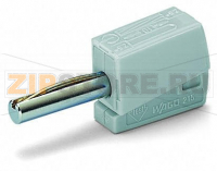Банановый штекер; для гнезда 4 мм O; 2,50 mm; серые Wago 215-811