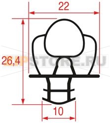 GUARNIZIONE AD INCASTRO 1915x755 mm 
