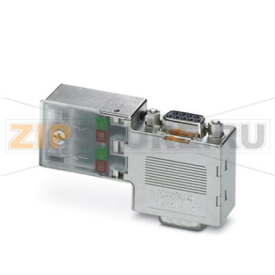 Штекер D-SUB Phoenix Contact SUBCON-PLUS-PROFIB/90/PG/SC 9-контактный, контактный штырек, подвод кабеля под углом 90°, шинная система: PROFIBUS DP до 12 Мбит/с с гнездовой частью PG-D-SUB для подключения программирующего устройства, нагрузочное сопротивление подключается посредством ползункового переключателя, расположение выводов: 3, 5, 6, 8 винтовые клеммы.Минимальный заказ: 1 шт.Упаковка: 1 шт.