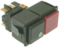 BIPOLAR SWITCH WITH RED PILOT LIGHT