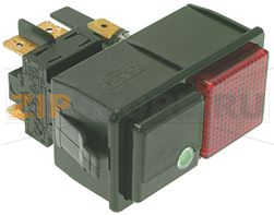 BIPOLAR SWITCH WITH RED PILOT LIGHT 