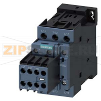 КОНТАКТОР, 3 ПОЛ., AC-3, 7.5KW/400V, 2NO+1NCW. 3RH2911-1HA21, DC 24V, W. INTEGR.DIODE ТИПОРАЗМЕР S0 ВИНТОВЫЕ КЛЕММЫ Siemens 3RT2025-1FB48-0ME1