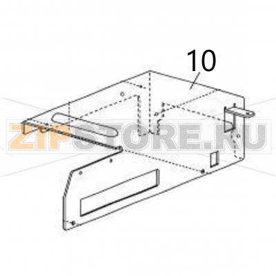 Side frame R Sato DR308e Side frame R Sato DR308eЗапчасть на деталировке под номером: 10Название запчасти на английском языке: Side frame R Sato DR308e.