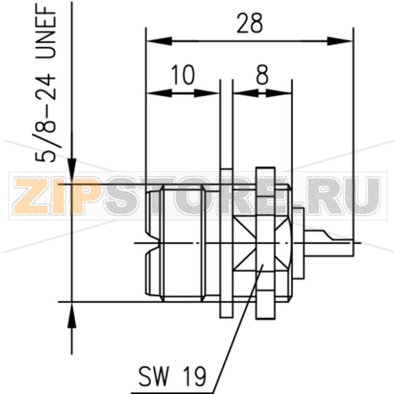 Разъем UHF, 50 Ом, 1 шт Telegärtner J01041A0001 