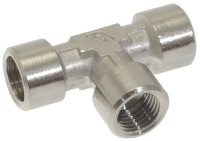 Т-ОБРАЗНЫЙ НИКЕЛИРОВАННЫЙ ФИТИНГ Ø 1/4"F-1/4"F-1/4"F
