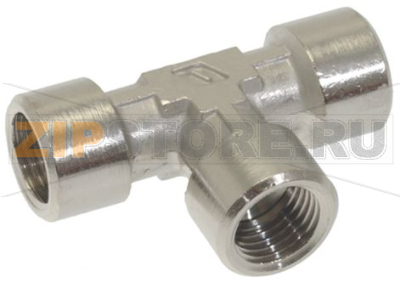 Т-ОБРАЗНЫЙ НИКЕЛИРОВАННЫЙ ФИТИНГ Ø 1/4&quot;F-1/4&quot;F-1/4&quot;F 