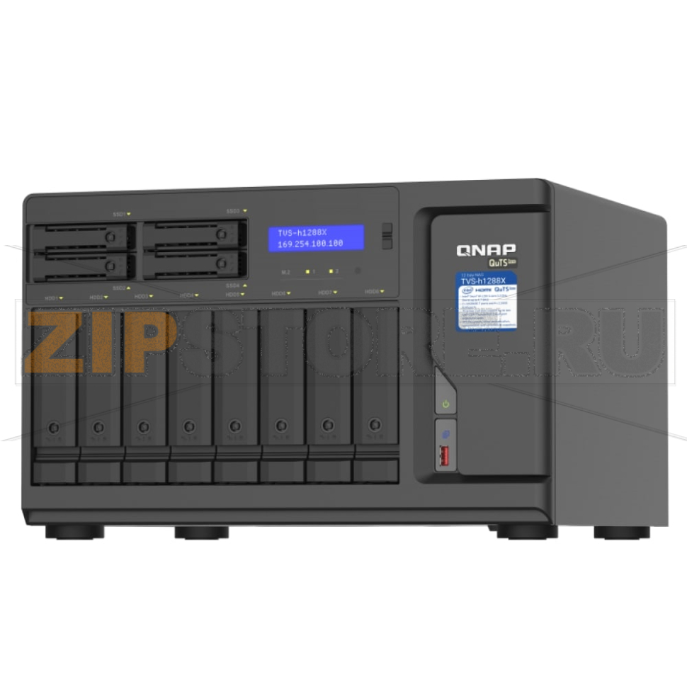 Накопитель сетевой QNAP TVS-H1288X 