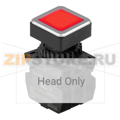 Выключатель кнопочный, головка: квадратная, Ø отверстия: 30 мм Autonics SQ3PFSU-P3R 