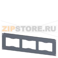 SIVACON, base, with cutouts for flanges, IPXX, T: 400 mm, W: 900 mm, zinc-plated Siemens 8MF1094-2UB52-0