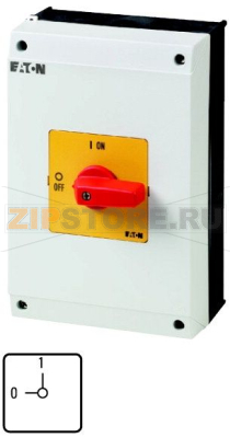 Переключатель вкл/выкл, P3, 63 A, монтаж на поверхность, 3-полюсн Eaton P3-63/I4-RT 