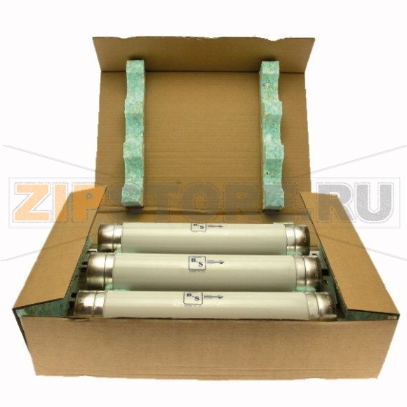 Предохранитель двигателя, 63 A, AC 7.2 kV, 40 кА, 76x403 мм Eaton 7.2KV 63A 3" MOTOR START FUSE 
