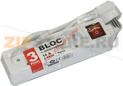 BLOC 3 PRISES 10/16A + INTERRUPTEUR 