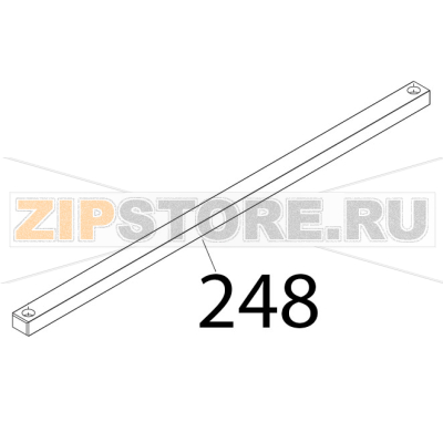 Barra quadra zincata Sirman Palladio 300 Barra quadra zincata Sirman Palladio 300Запчасть на деталировке под номером: 248