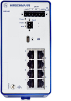 Коммутатор управляемый, 8 портов Hirschmann BRS40-00089999-TTCY99HHSESXX.X.XX