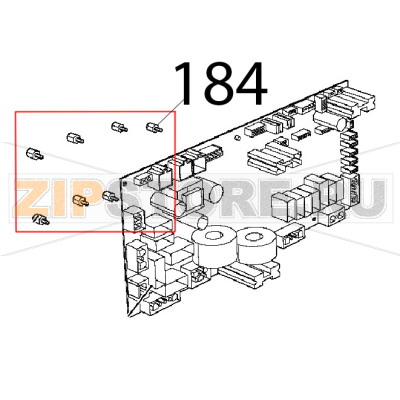 Supporto per scheda Unox XBC 1005E Supporto per scheda Unox XBC 1005EЗапчасть на деталировке под номером: 184