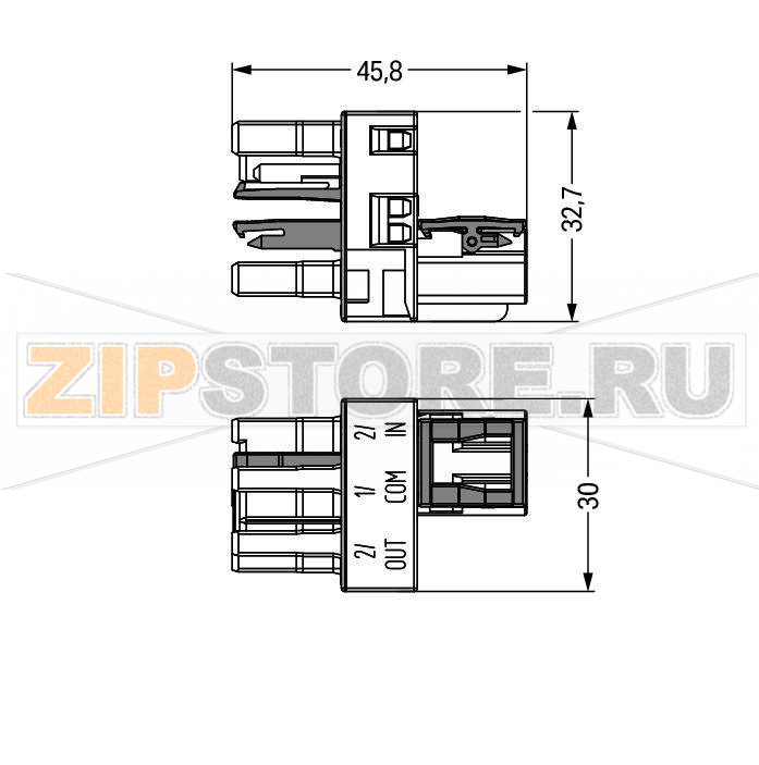 Распределитель для запросов состояния; 2-конт./3-конт.; Код. B; 1 вход; 2 вывода; 3-конт. выход для запросов состояния; 3 фиксирующих рычага; светло-бирюзовые Wago 770-977/076-000 Protected against mismating and maintenance-freeAdditional variable coding is possible.Components can be clearly printed on and color-coded to meet custom requirements....