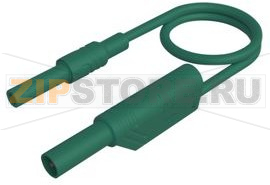Провод тестовый 1 м, зеленый Hirschmann MAL S WS-B 100/2,5 GREEN 
