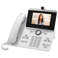 IP-телефон 48 В/DC, 2xGE, 5xSIP, 5 LCD, 800x400 пкс, белый Cisco CP-8845-W-K9=