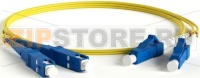 Hyperline FC-D2-9-LC/UR-SC/UR-H-15M-LSZH-YL (FC-9-LC-SC-UPC-15M) Патч-корд волоконно-оптический (шнур) SM 9/125 (OS2), LC/UPC-SC/UPC, duplex, LSZH, 15 м