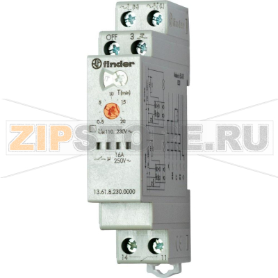 Реле импульсное 230 V (AC), 30 с - 20 мин Finder 13.61.8.230.0000 