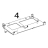 Mounting bracket for printhead LH Zebra 170PAX4
