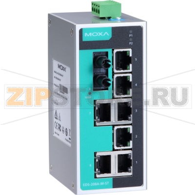 Коммутатор MOXA EDS-208A-M-ST-T 