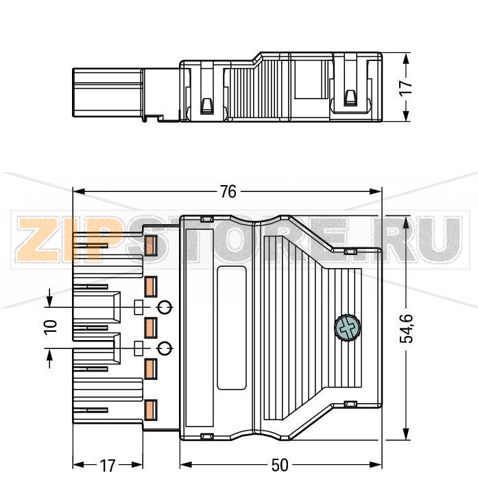 Штекер; с корпусом разгрузки натяжения; 5-пол.; Код. A; 4,00 mm; черные Wago 770-315 Protected against mismating and maintenance-freePush-in CAGE CLAMP® spring pressure connection technology allows solid conductors to be simply pushed into a unit.Additional variable coding is possible....