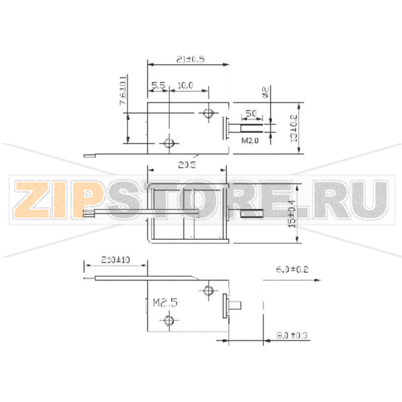 Соленоид 24 В/DC, 1 шт Tremba HMB-1513.001-24VDC 