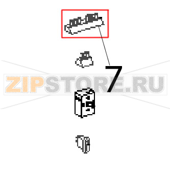 Six holes domino Roller Grill Majestic Six holes domino Roller Grill MajesticЗапчасть на деталировке под номером: 7