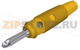 Разъем 4 мм, желтый Hirschmann BUELA 20 K YELLOW 