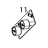 Ribbon take up sensor assembly/ Blue TSC TTP-384MT