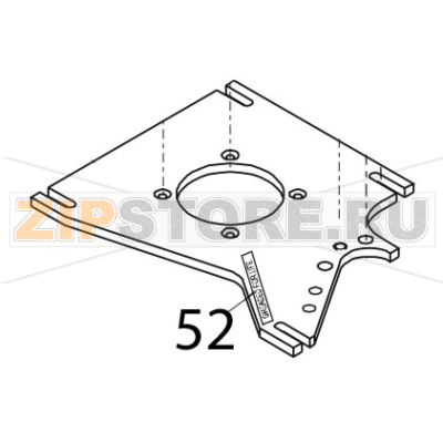 Label, “greased for life” Bear Varimixer AR80 VL-1S Label, “greased for life” Bear Varimixer AR80 VL-1SЗапчасть на деталировке под номером: 52