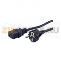 кабель питания с заземлением EU-Schuko > IEC 320 C19 (3x1.5), 16A, 3 метра