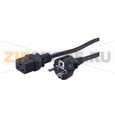 кабель питания с заземлением EU-Schuko &gt; IEC 320 C19 (3x1.5), 16A, 3 метра 