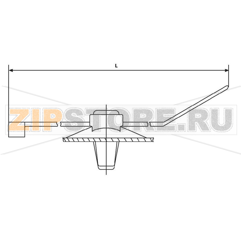 Стяжка кабельная 200 мм, черная, 1 шт HellermannTyton T50RFT6OVAL 